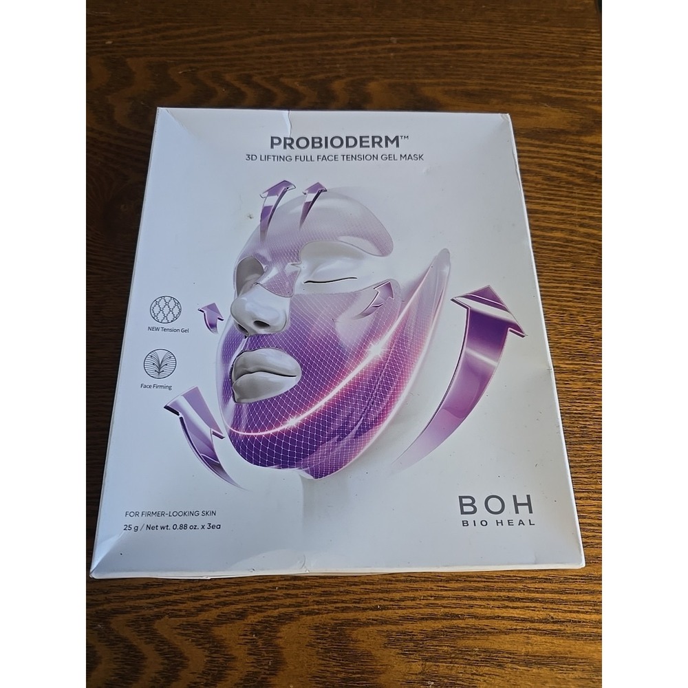 BIOHEAL BOH Probioderm 3D lifting full face tension gel mask sheet 3pc Exp 9/27‎